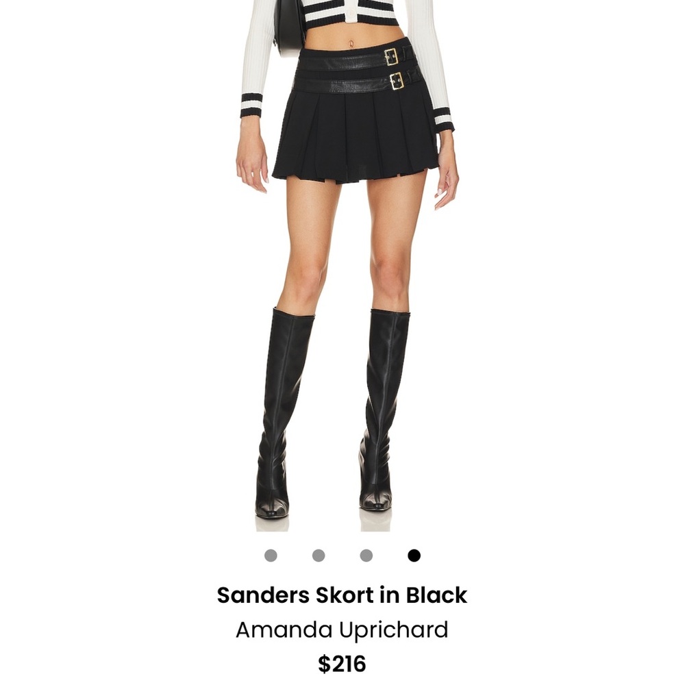 Amanda Uprichard Black Sanders Skort
